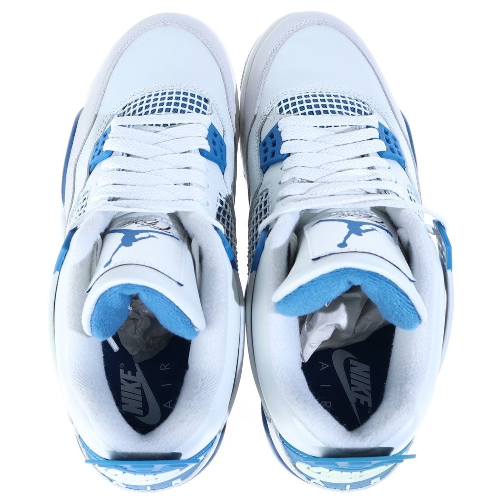 NIKE(ナイキ) AIR JORDAN 4 RETRO INDUSTRIAL BLUE FV5029-141 エアジョーダン4 レトロ インダストリアルブルー ハイカットスニーカー ホワイト/ブルー US7.5/25.5cm