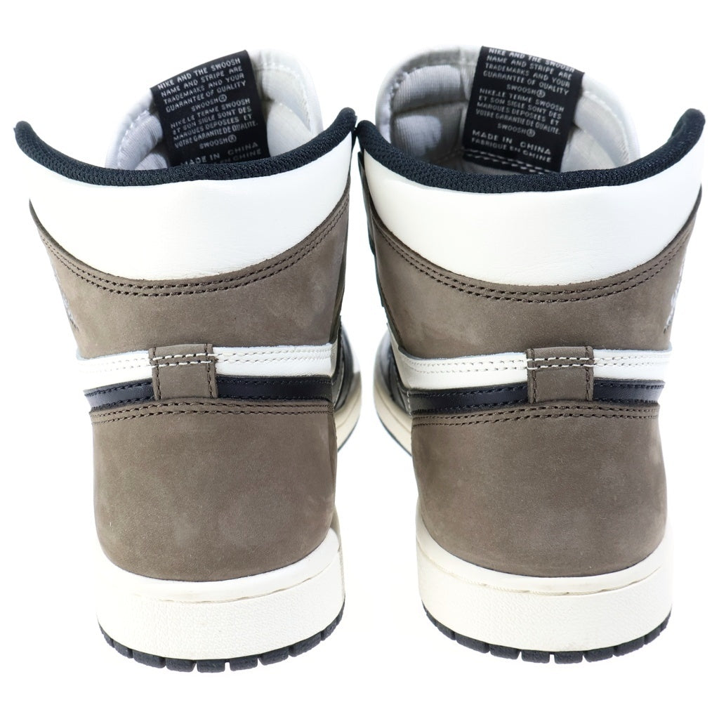 NIKE(ナイキ) AIR JORDAN 1 HIGH OG SAIL DARK MOCHA 555088-105 エアジョーダン1 セイル ダークモカ ハイカットスニーカー ブラウン/ホワイト US8/26cm