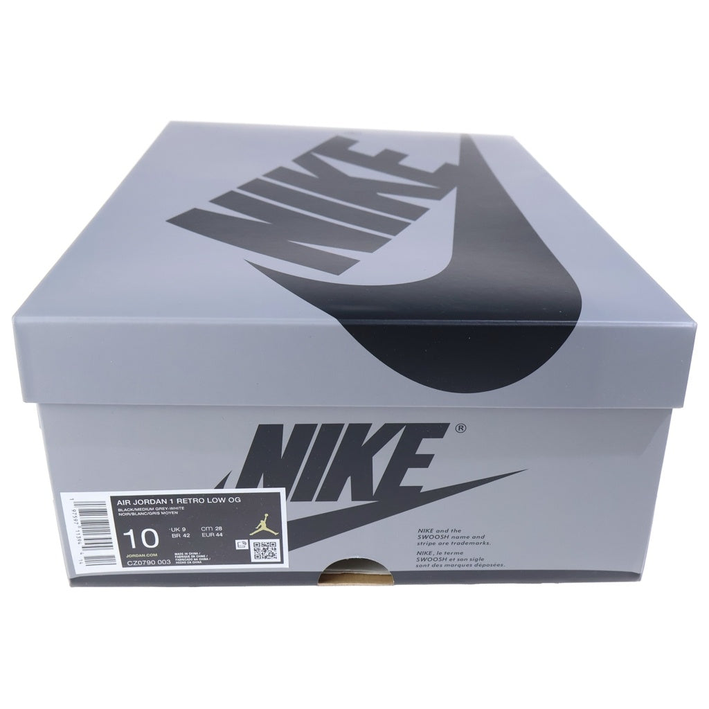NIKE(ナイキ) AIR JORDAN1 RETRO LOW OG SHADOW エアジョーダン1 レトロ シャドウ ローカットスニーカー ブラック/グレー US10/28cm CZ0790-003