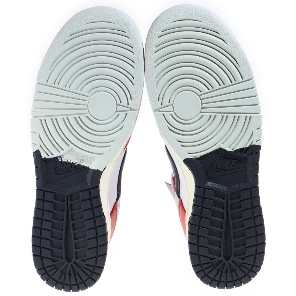 NIKE(ナイキ) DUNK LOW RETRO CHICAGO SPLIT ダンク シカゴスプリット ローカットスニーカー ホワイト/レッド US10.5/27.5cm DZ2536-600