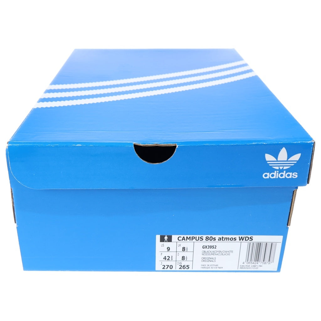 adidas(アディダス) ×WIND AND SEA ×ATMOS CAMPUS 80S ウィンダンシー アトモス キャンパス ローカットスニーカー ブラック/ブルー US9/27.0cm GX3952