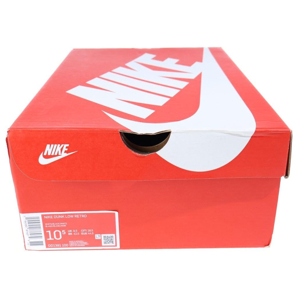 NIKE(ナイキ) DUNK LOW RETRO PANDA ダンク レトロ パンダ ローカットスニーカー ブラック/ホワイト US10/28.0cm DD1391-100