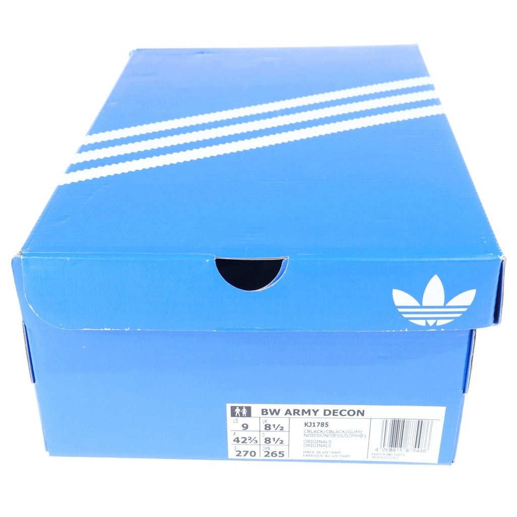 adidas(アディダス) BW ARMY DECON アーミーデコン レザー ローカットスニーカー ブラック US9/27cm KJ1785