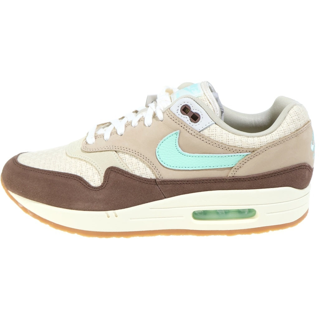 NIKE(ナイキ) AIR MAX 1 PREMIUM CREPE HEMP エアマックス ヘンプ ローカットスニーカー ブラウン US10.5/28.5cm FD5088-200
