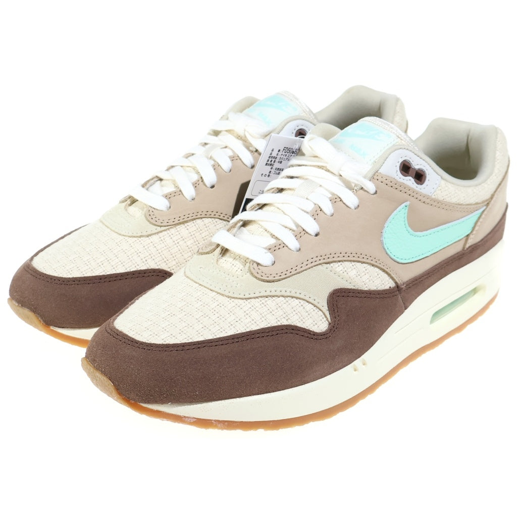 NIKE(ナイキ) AIR MAX 1 PREMIUM CREPE HEMP エアマックス ヘンプ ローカットスニーカー ブラウン US10.5/28.5cm FD5088-200