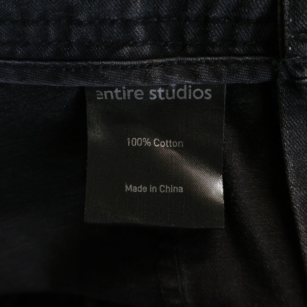 entire studios(エンタイア スタジオ) Freight Cargo Pants フライト カーゴパンツ ブラック ES2396 PO0125 レディース