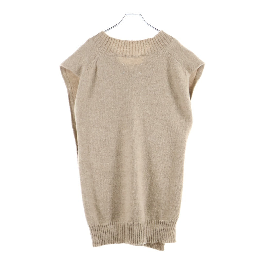 Maison Margiela(メゾンマルジェラ) 22AW Vネック ウール ニット ベスト ベージュ S50TH0057 S18145