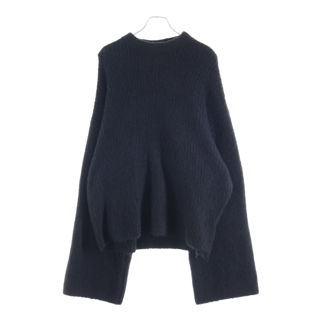 entire studios(エンタイア スタジオ) HEAVY KNIT CREW SWEATER ヘヴィー ニット クルーネック セーター ブラック ES2562 PO0120 レディース