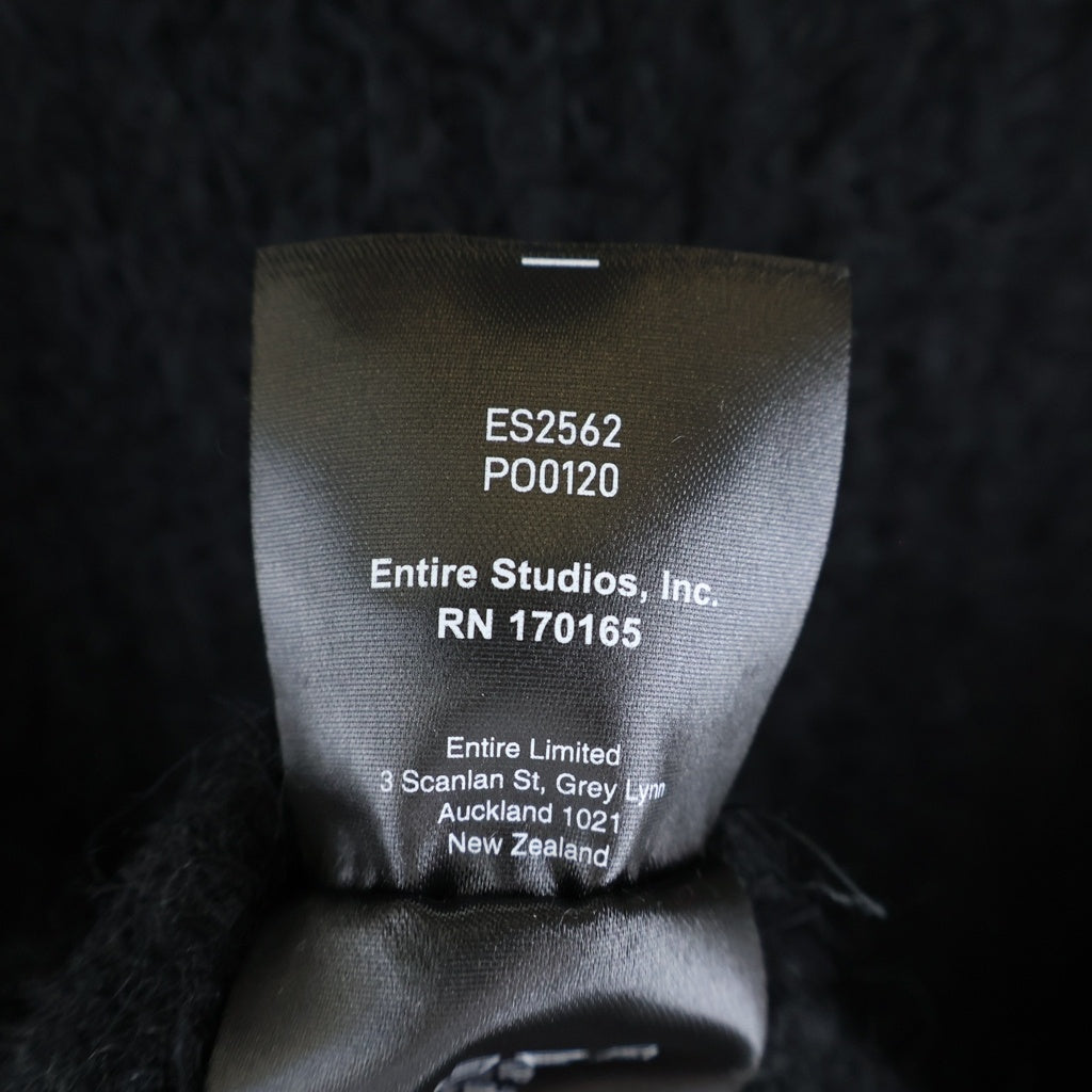 entire studios(エンタイア スタジオ) HEAVY KNIT CREW SWEATER ヘヴィー ニット クルーネック セーター ブラック ES2562 PO0120 レディース