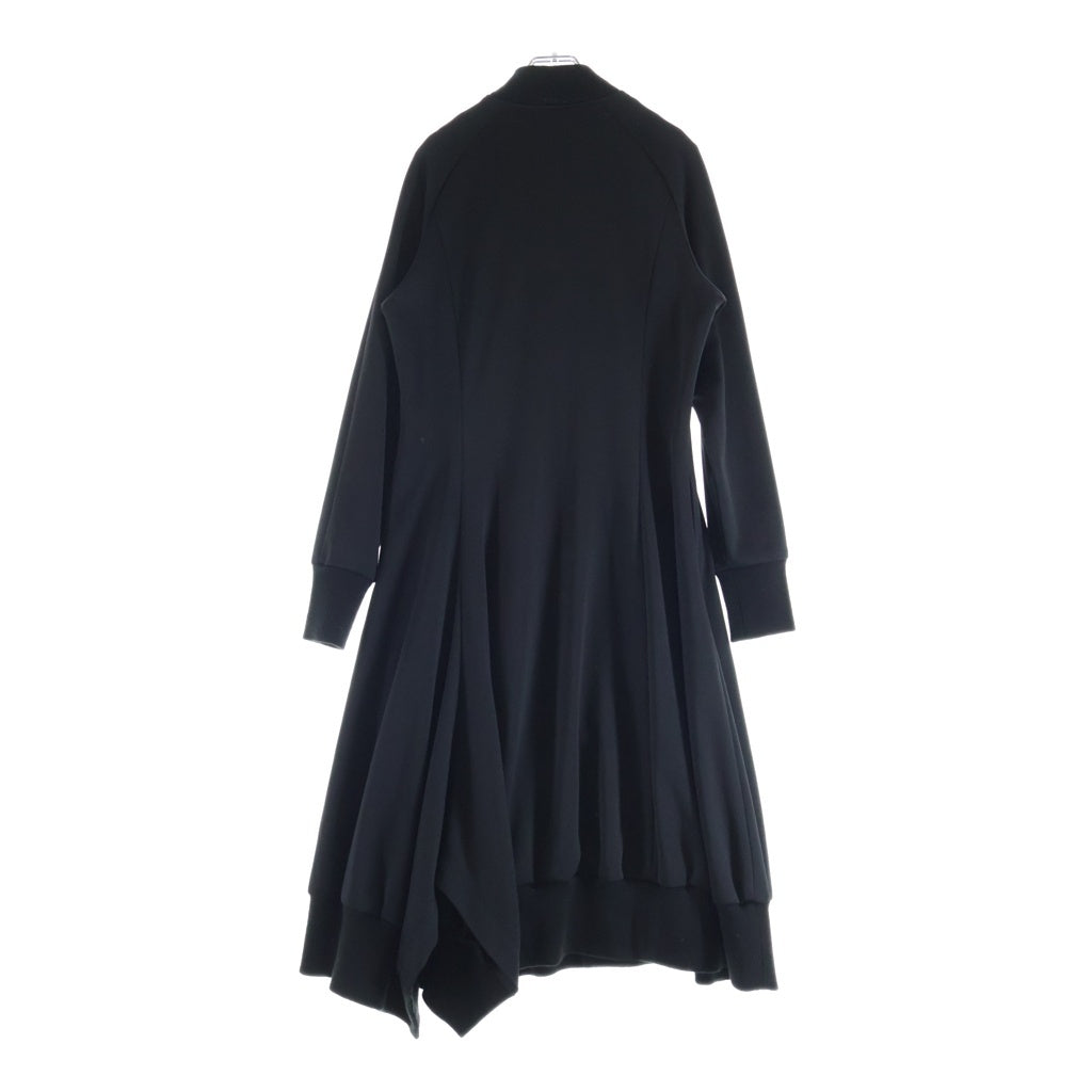 Yohji Yamamoto FEMME(ヨウジヤマモトファム) CARDED FLANNEL HEM PLUSH JKT カードウール ヘム プラッシュ ウエストシェイプ 1B ピークジャケット ブラック レディース FB-D51-901