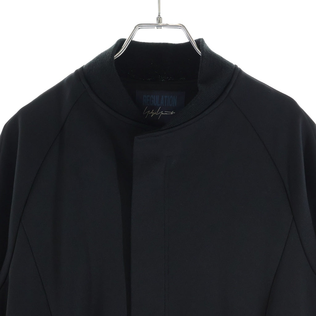 Yohji Yamamoto FEMME(ヨウジヤマモトファム) CARDED FLANNEL HEM PLUSH JKT カードウール ヘム プラッシュ ウエストシェイプ 1B ピークジャケット ブラック レディース FB-D51-901