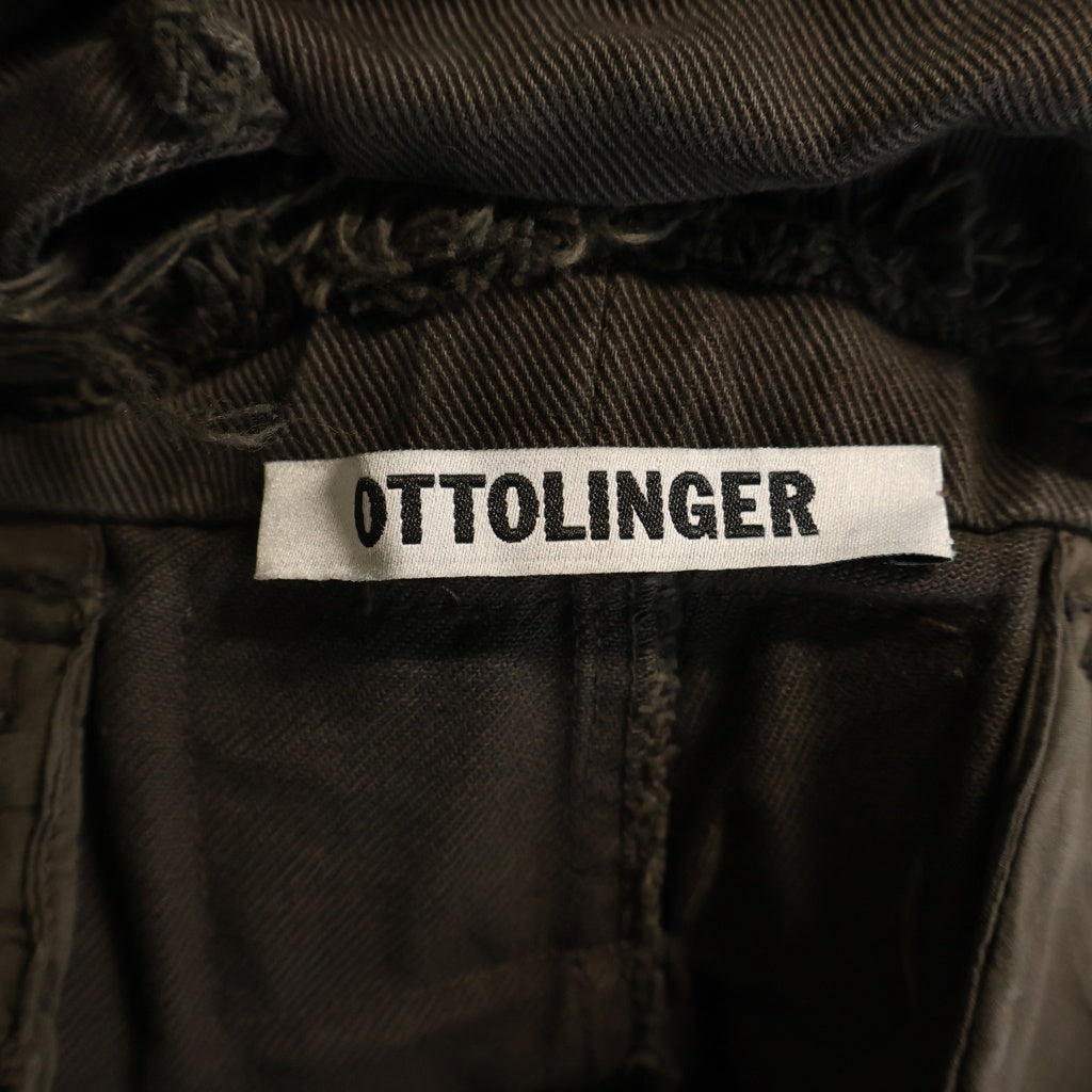 NO BRAND(ノーブランド) OTTOLINGER オットリンガー ワイドカーゴ トラウザーパンツ カットオフ ブラウン