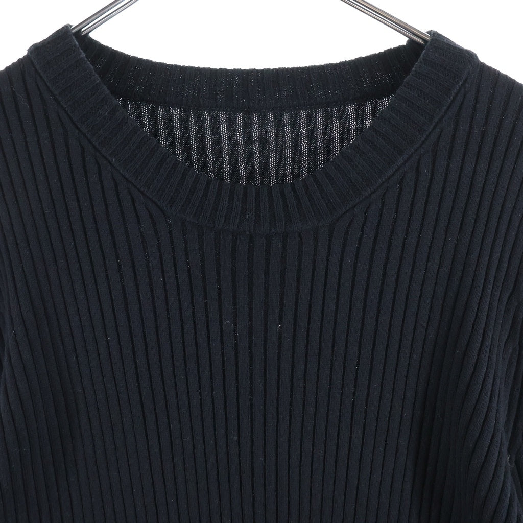 Yohji Yamamoto(ヨウジヤマモト) 変形カシミヤ混 ニット セーター ブラック FX-K23-091