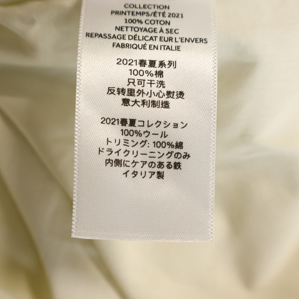 Peter Do(ピーター ドゥ) 21SS ロゴプレート コットン 長袖シャツ アイボリー PD-SS21-467