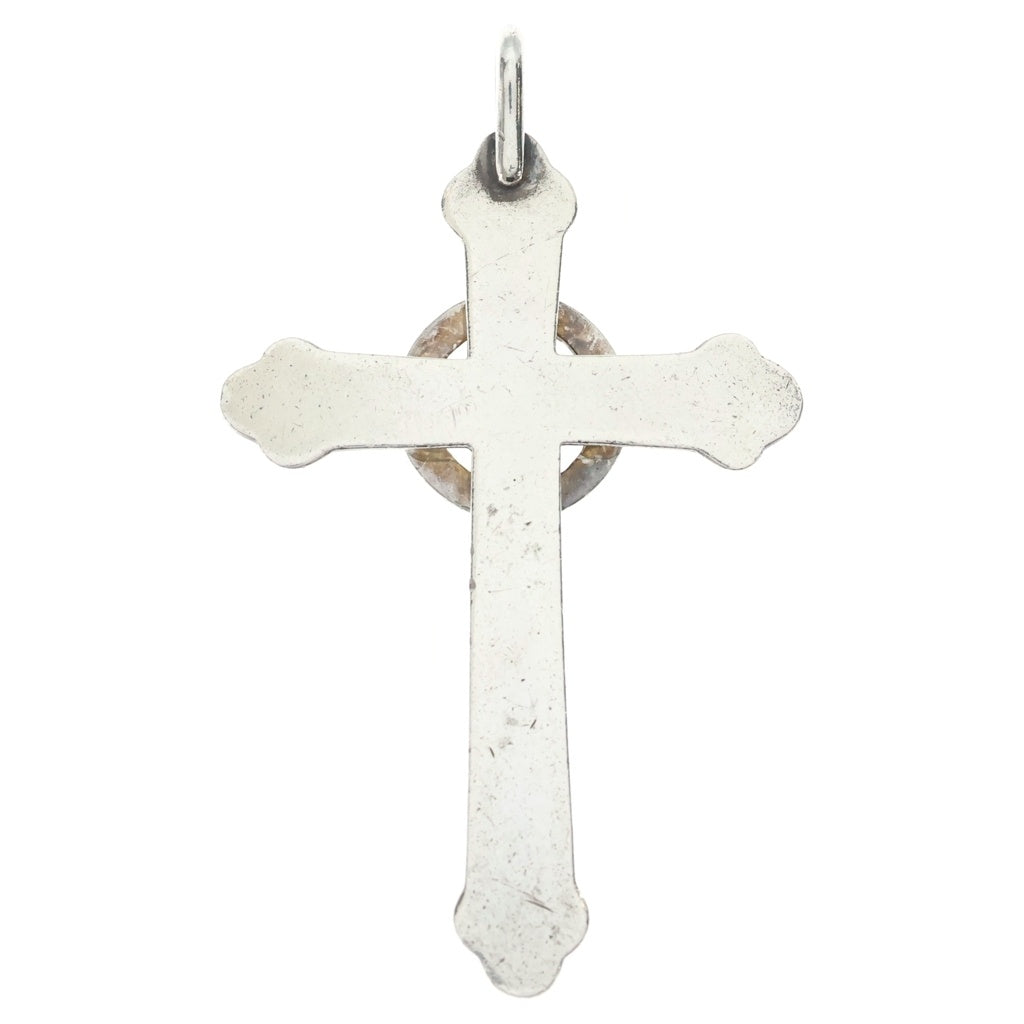 goro's(ゴローズ) メタル付きホイールクロス ペンダントトップ シルバー/ゴールド BGA158