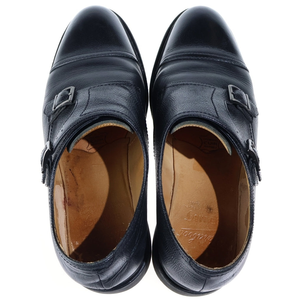 PARABOOT(パラブーツ) POE ポー ダブルモンクストラップ レザー ドレスシューズ ブラック