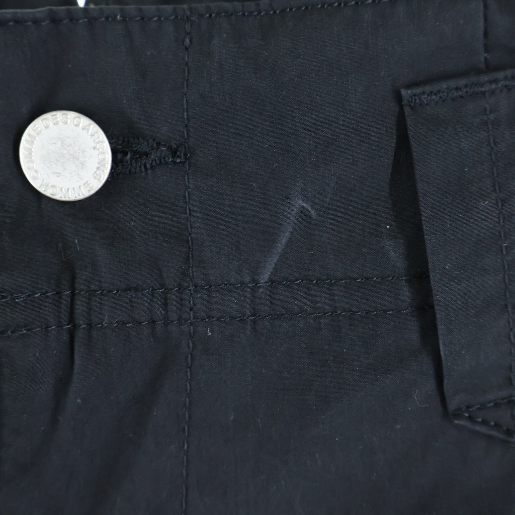 COMME des GARCONS HOMME(コムデギャルソンオム) 25SS コットンエステルウェザー ワークパンツ ブラック HO-P026 AD2024