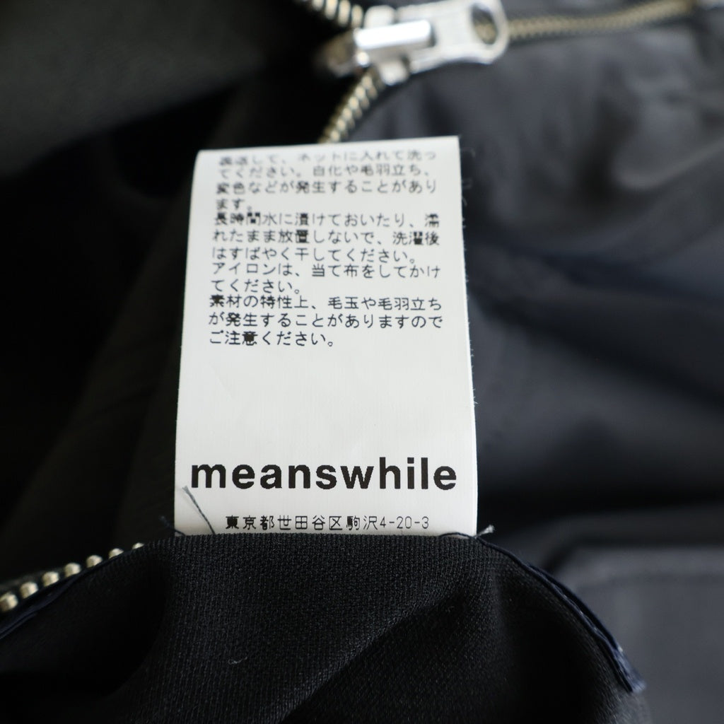 meanswhile(ミーンズワイル) Solotex Reversible 4Way JKT ソロテックス マルチポケット ノーカラー ジップアップ ジャケット グレー MW-JKT20104