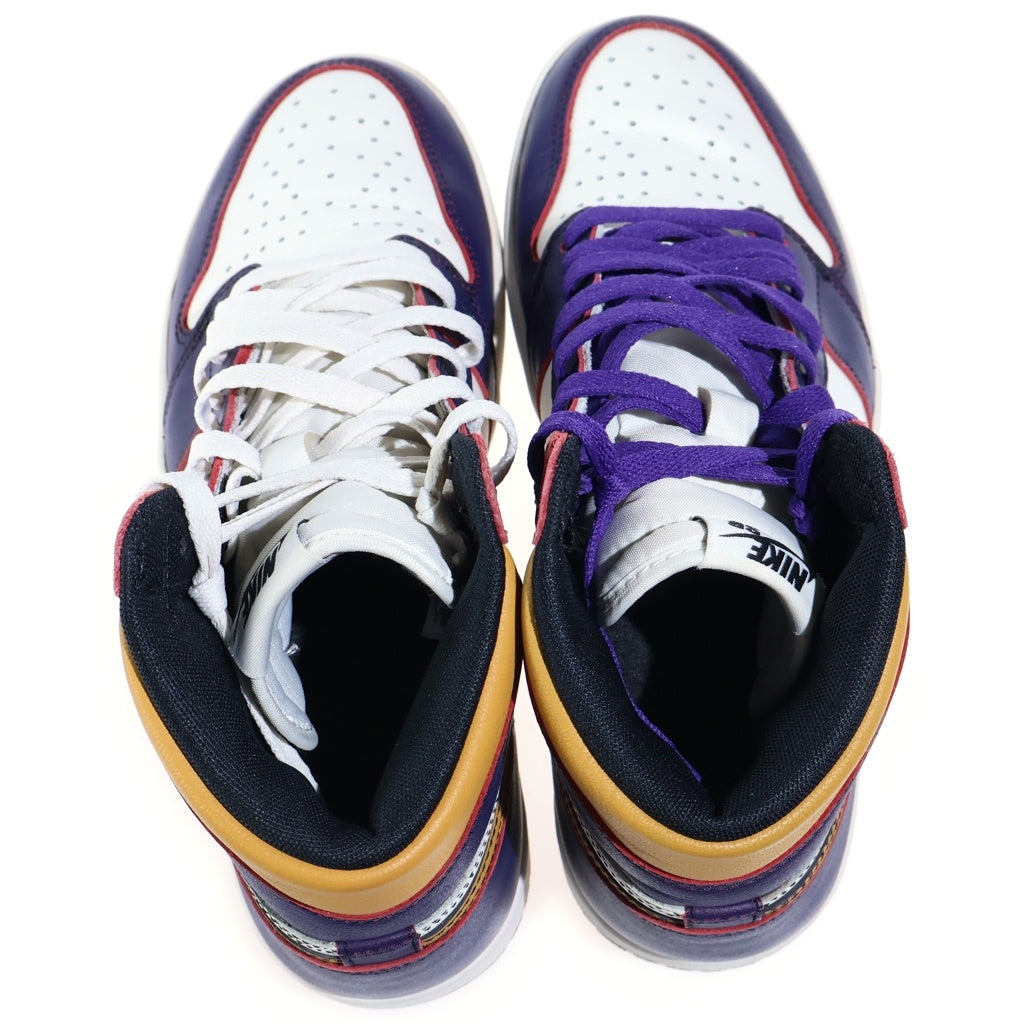 NIKE(ナイキ) AIR JORDAN 1 HIGH OG DEFIANT LA TO CHICAGO エアジョーダン1 エルエートゥーシカゴ ハイカットスニーカー ホワイト/パープル US9.5/27.5cm CD6578-507