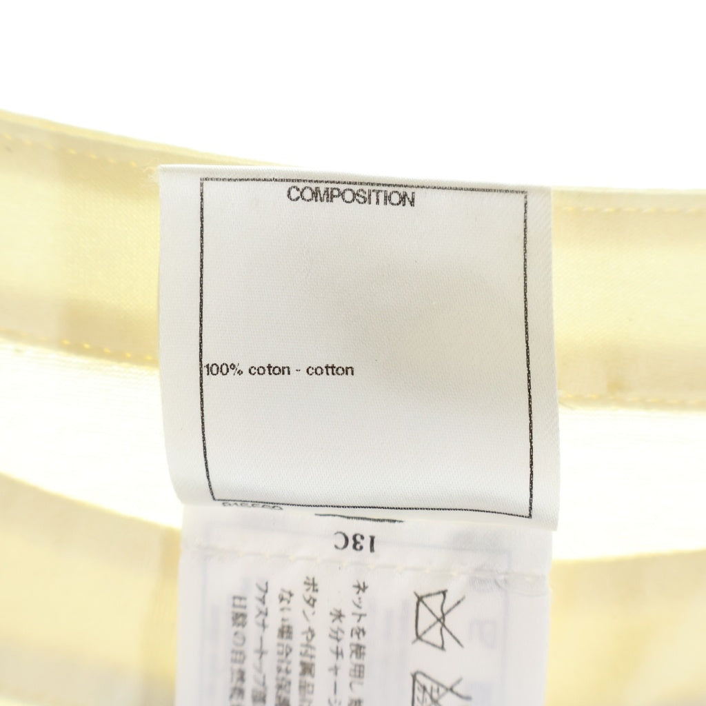 CHANEL(シャネル) フラワー グラフィック ショルダーボタン ノースリーブ カットソー トップス ホワイト レディース P51464V38380