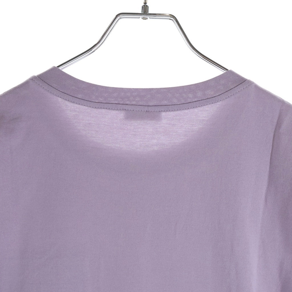 BRUNELLO CUCINELLI(ブルネロクチネリ) ラインストーン ポケット付き 半袖Tシャツ カットソー パープル レディース LAK2046263