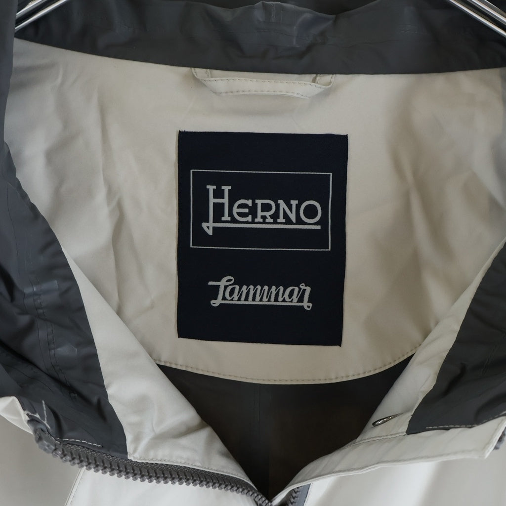HERNO(ヘルノ) LAMINAR ラミナー ポリエステル マウンテンパーカー ジャケット ホワイト レディース GO013DL-11101-1300