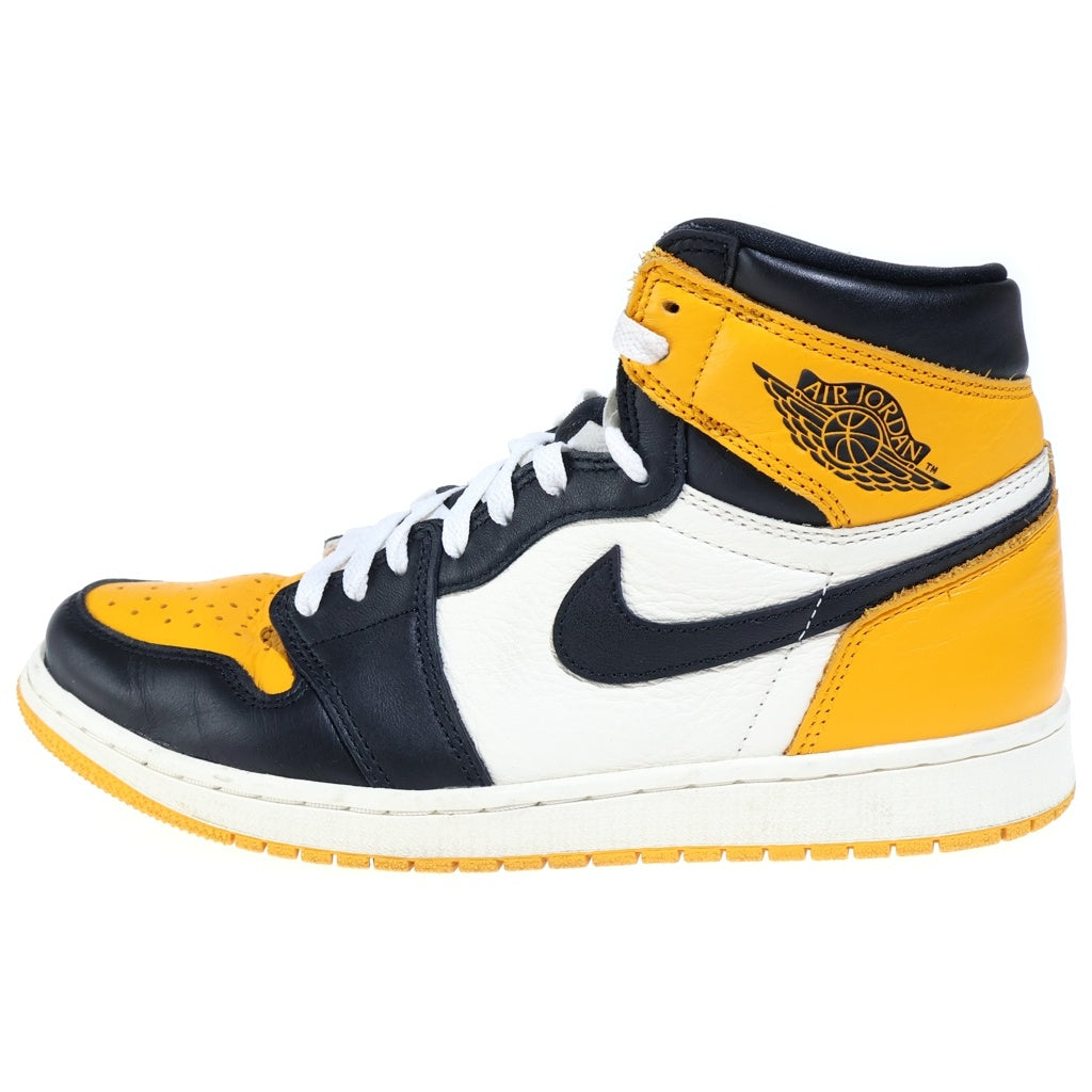 NIKE(ナイキ) AIR JORDAN RETRO HIGH OG TAXI エアジョーダン 1 レトロ タクシー ハイカットスニーカー イエロー/ブラック US9.5/27.5cm 555088-711
