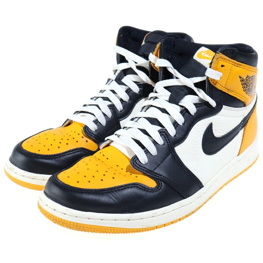 NIKE(ナイキ) AIR JORDAN RETRO HIGH OG TAXI エアジョーダン 1 レトロ タクシー ハイカットスニーカー イエロー/ブラック US9.5/27.5cm 555088-711