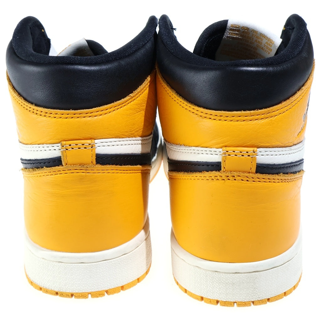 NIKE(ナイキ) AIR JORDAN RETRO HIGH OG TAXI エアジョーダン 1 レトロ タクシー ハイカットスニーカー イエロー/ブラック US9.5/27.5cm 555088-711