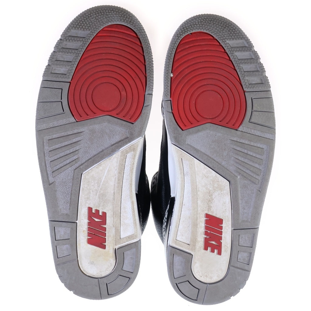 NIKE(ナイキ) AIR JORDAN 3 RETRO OG BLACK CEMENT エアジョーダン3 レトロ ブラックセメント ハイカットスニーカー ブラック US9.5/27.5cm 854262-001
