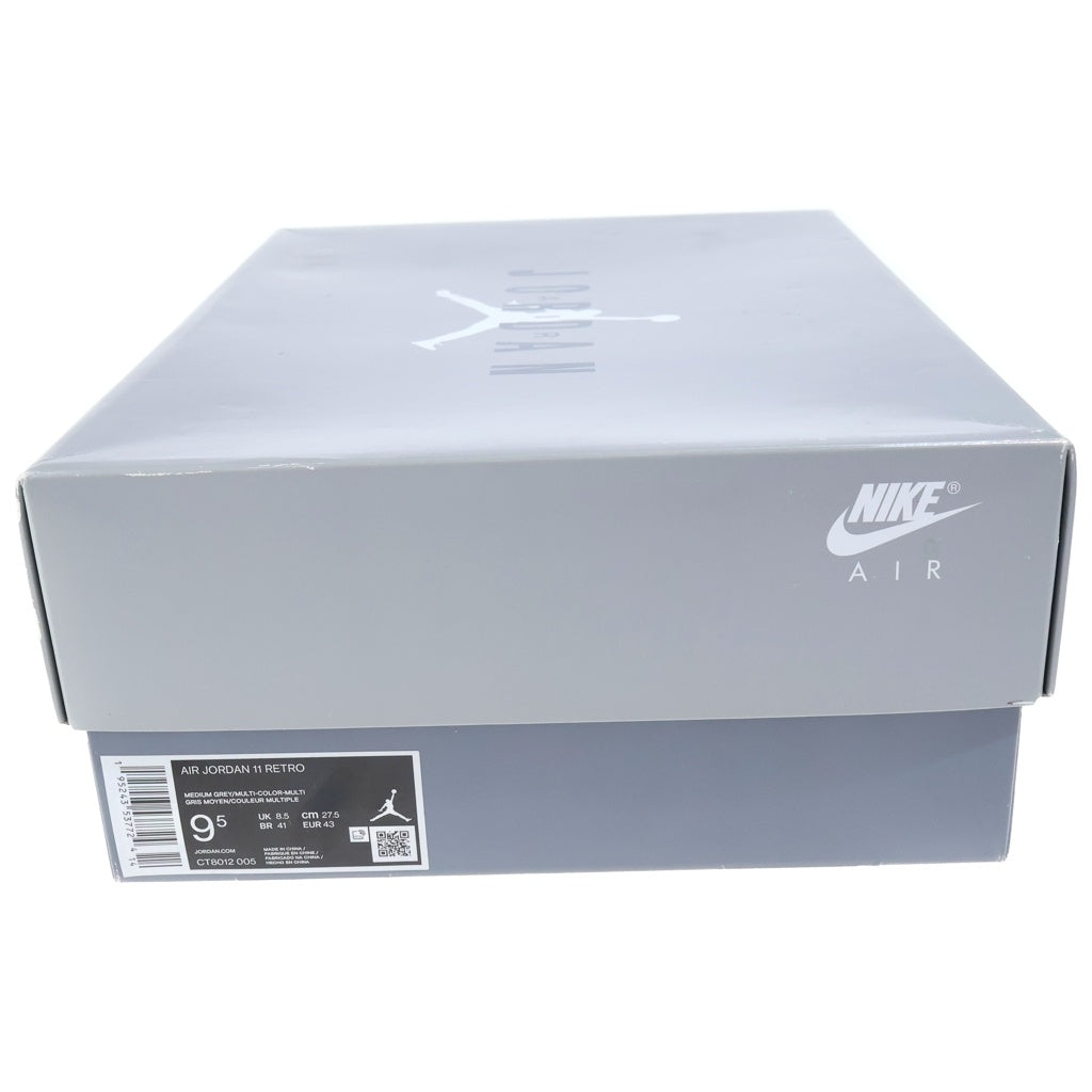 NIKE(ナイキ) AIR JORDAN 11 RETRO COOL GREY エアジョーダン11 レトロ クールグレー ハイカットスニーカー グレー US9.5/27.5cm CT8012‐005