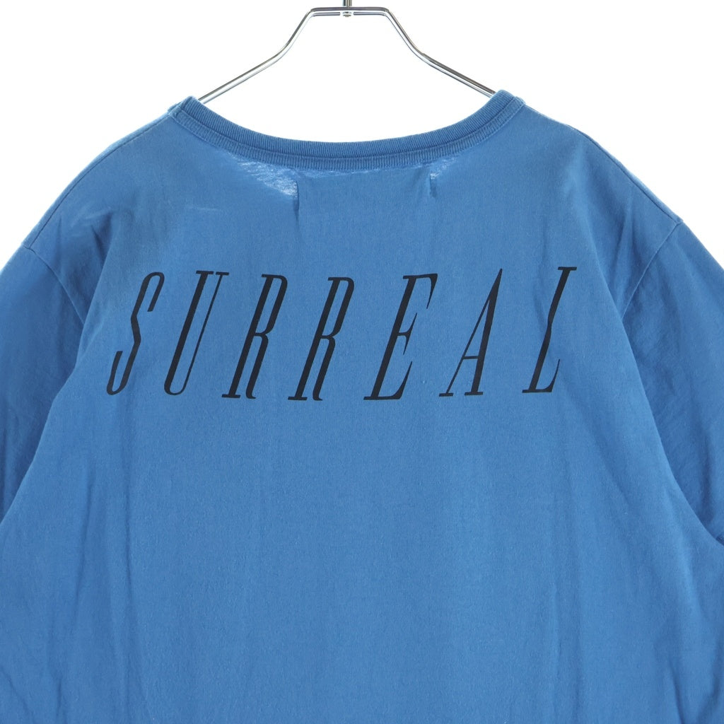 OFF-WHITE(オフホワイト) グラフィックプリント クルーネック 半袖Tシャツ カットソー ブルー OMAA002F17185024