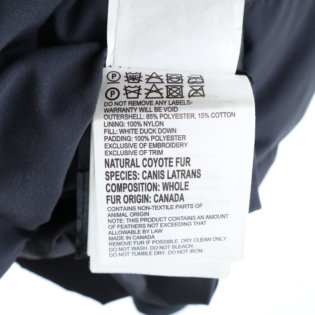 CANADA GOOSE(カナダグース) WYNDAHAM PARKA FUSION FIT ウィンダムパーカー ファーフード ダウンジャケット ネイビー 3808MA