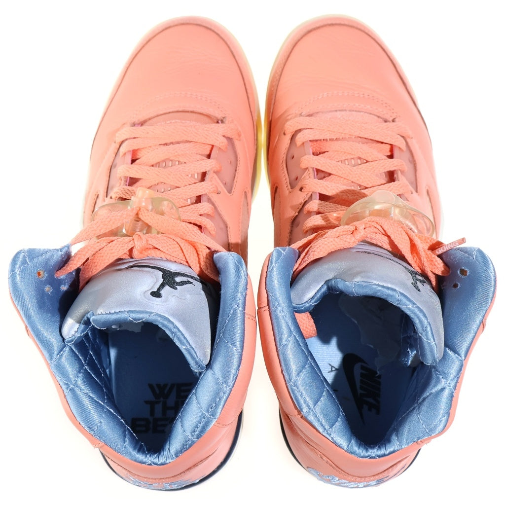 NIKE(ナイキ) ×DJ KHALED AIR JORDAN5 RETRO CRIMSON BLISS DJキャレド エアジョーダン5 レトロ クリムゾン ブリス ハイカットスニーカー ピンク US9.5/27.5cm DV4982-641