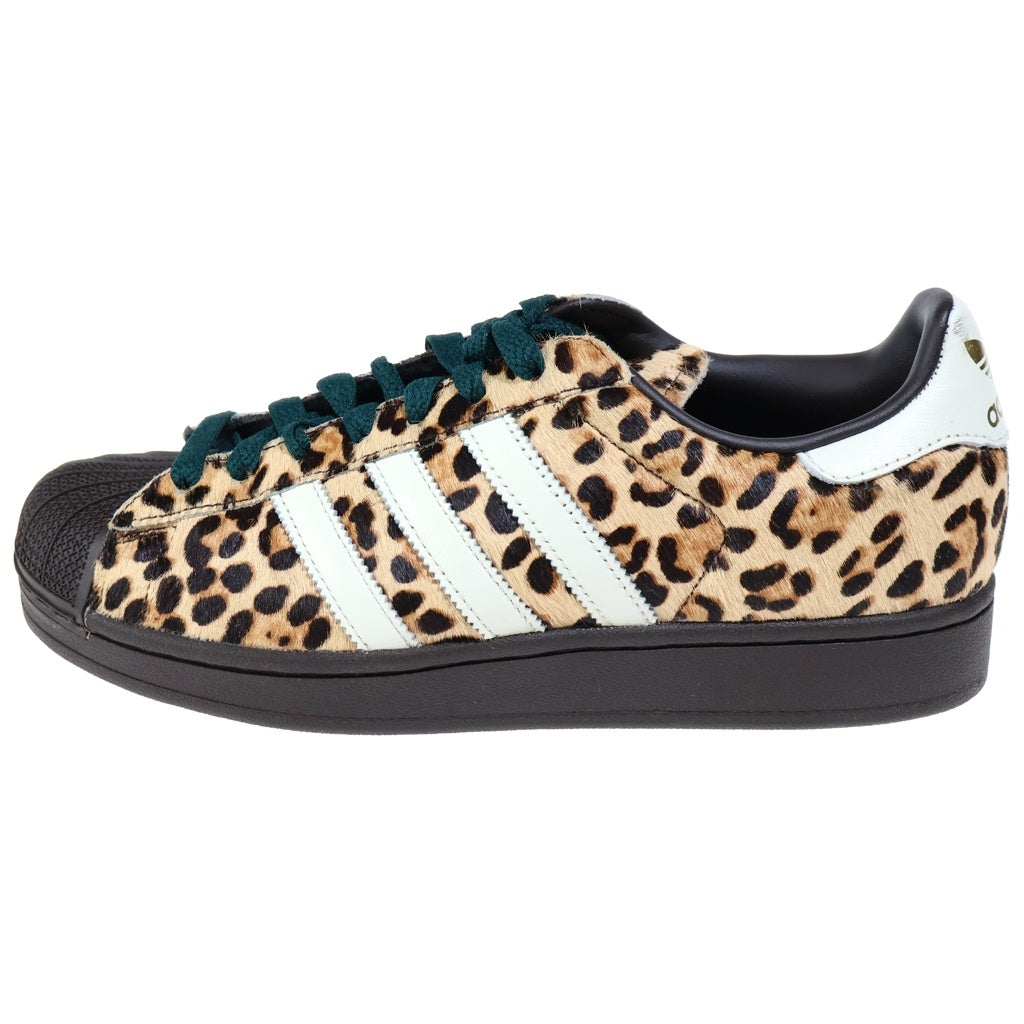 adidas(アディダス) SUPERSTAR II ウィメンズ スーパースター レオパード ローカットスニーカー ブラウン US8.5/25.5cm KI4203 レディース