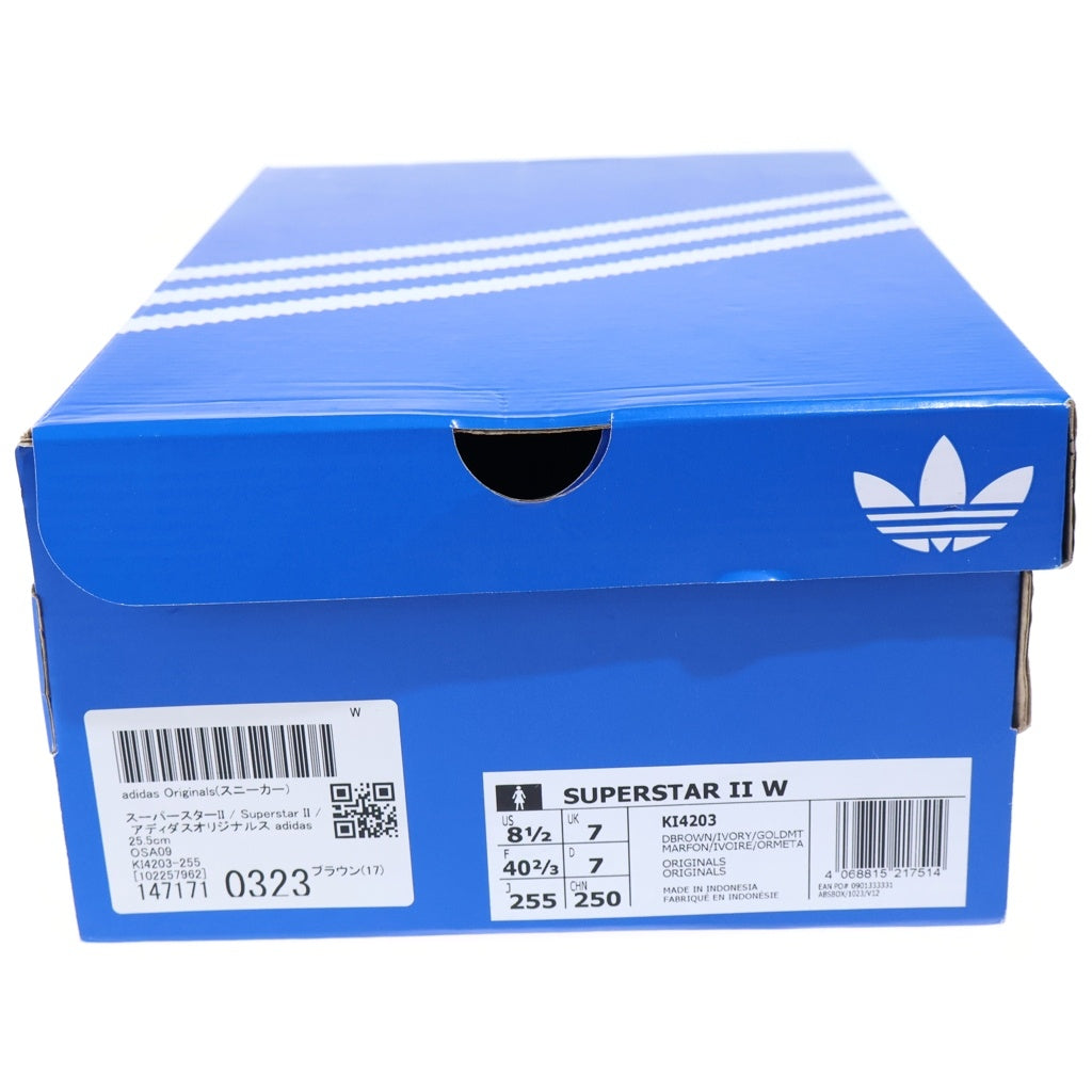 adidas(アディダス) SUPERSTAR II ウィメンズ スーパースター レオパード ローカットスニーカー ブラウン US8.5/25.5cm KI4203 レディース