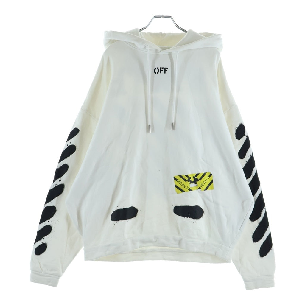 OFF-WHITE(オフホワイト) 17SS Back Spray Bias Print Hooded Parka バックスプレー バイアス プリント フーデッドパーカー ホワイト