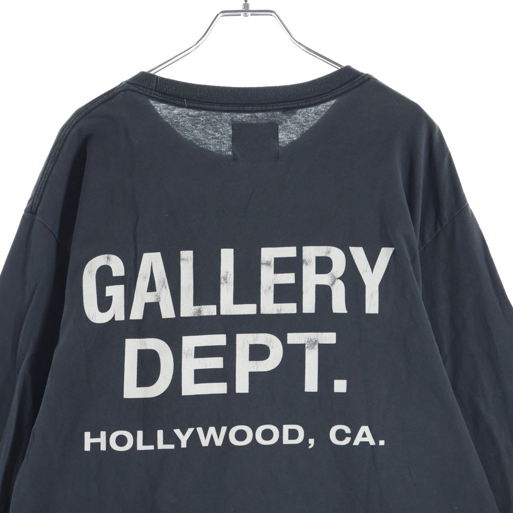 GALLERY DEPT.(ギャラリーデプト) Logo Print Long Sleeved Tee ロゴプリント ロングスリーブ 長袖Tシャツ カットソー グレー