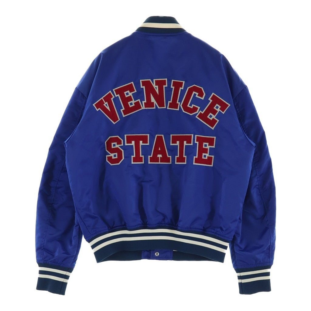 DIESEL(ディーゼル) J-BULC VERCITY BOMBER JACKET バーシティ ボンバージャケット スタジャン ブルー A03157
