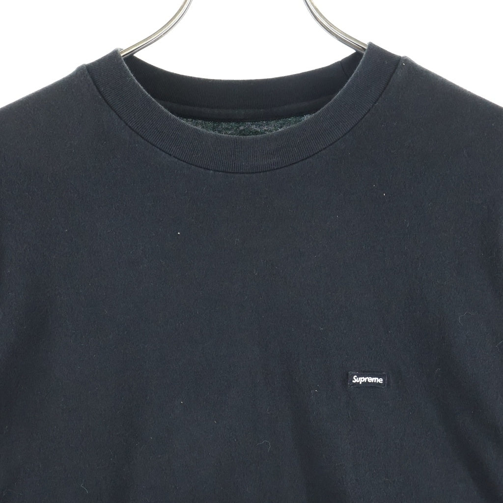 SUPREME(シュプリーム) Small Box Tee スモールボックスロゴ クルーネック コットン 長袖Tシャツ カットソー ブラック
