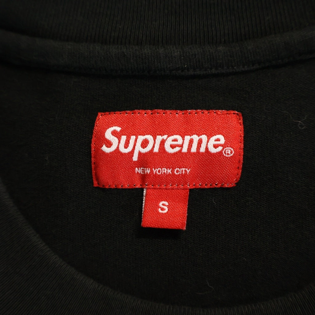 SUPREME(シュプリーム) Small Box Tee スモールボックスロゴ クルーネック コットン 長袖Tシャツ カットソー ブラック