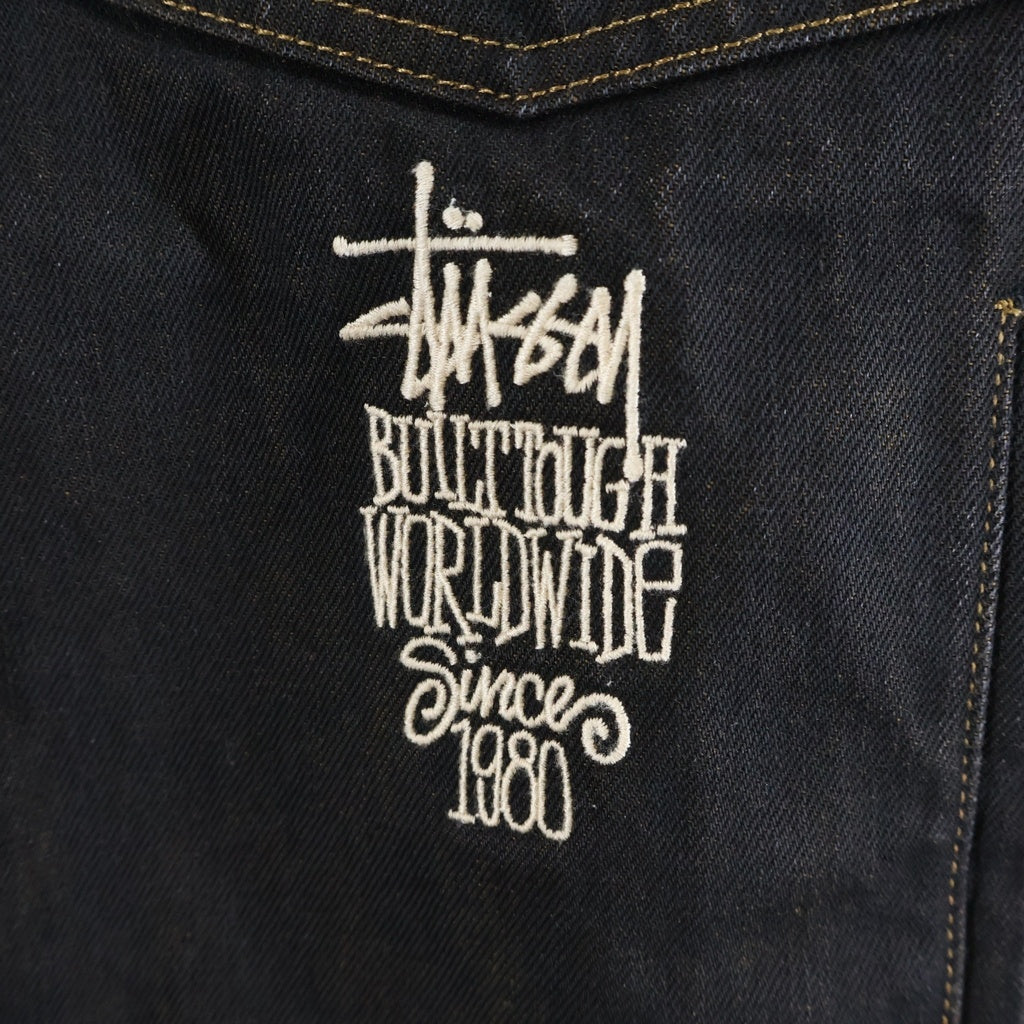 Levi's(リーバイス) 24SS ×STUUSY CRISPY RINSE TRUCKER JACKET ステューシー デニム トラッカー ジャケット ブラック PC9-A8326-0001