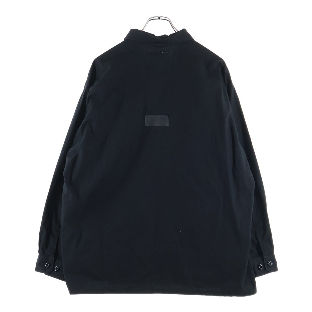 WTAPS(ダブルタップス) 24SS JMOD 01/LS/COTTON.RIPSTOP.IDENTITY 胸ポケット ボタン ジャングルシャツ ブラック 241WVDT-SHM01