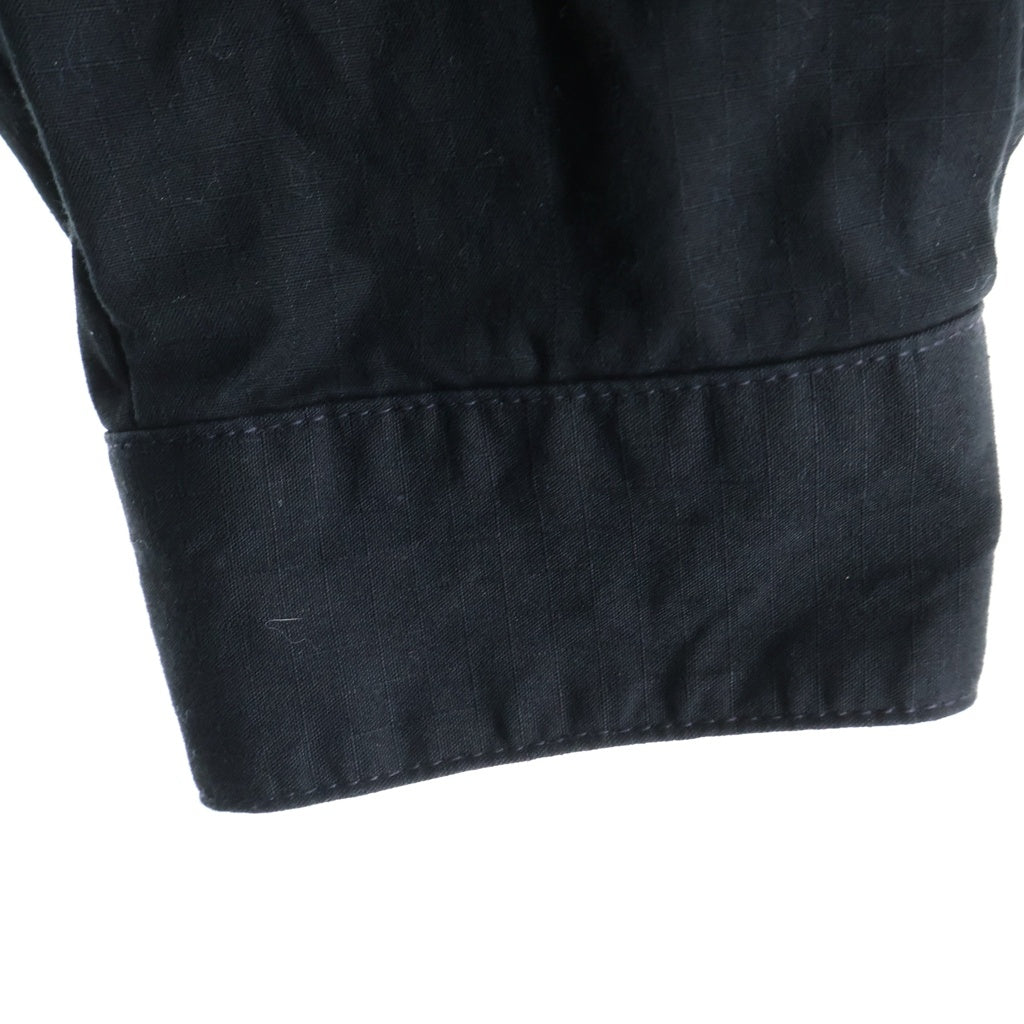 WTAPS(ダブルタップス) 24SS JMOD 01/LS/COTTON.RIPSTOP.IDENTITY 胸ポケット ボタン ジャングルシャツ ブラック 241WVDT-SHM01