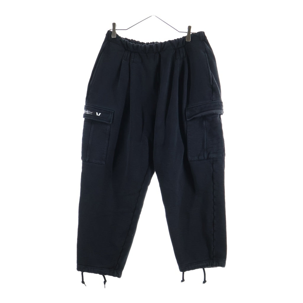 WTAPS(ダブルタップス) 24AW MORPH/TROUSERS/COTTON 裏起毛 6ポケット スウェット カーゴ パンツ ブラック 242ATDT-CSM27