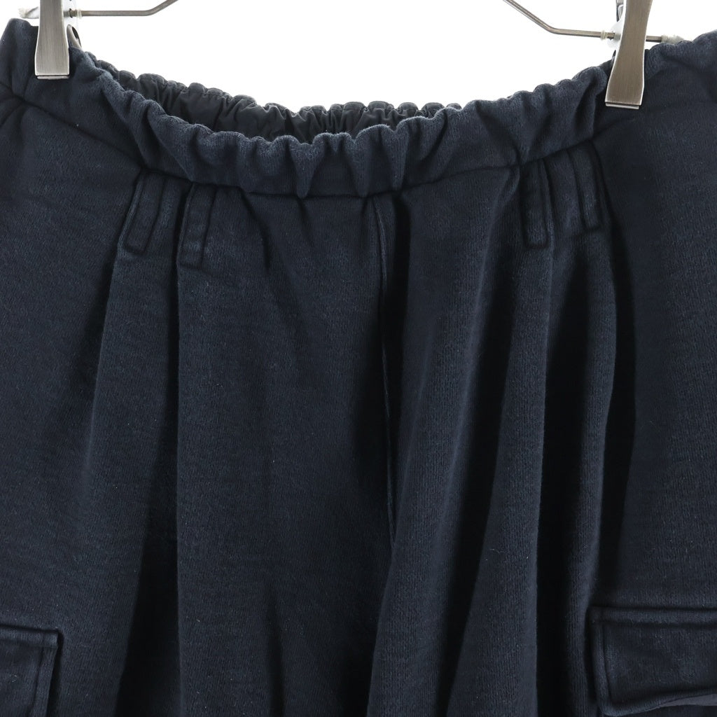 WTAPS(ダブルタップス) 24AW MORPH/TROUSERS/COTTON 裏起毛 6ポケット スウェット カーゴ パンツ ブラック 242ATDT-CSM27