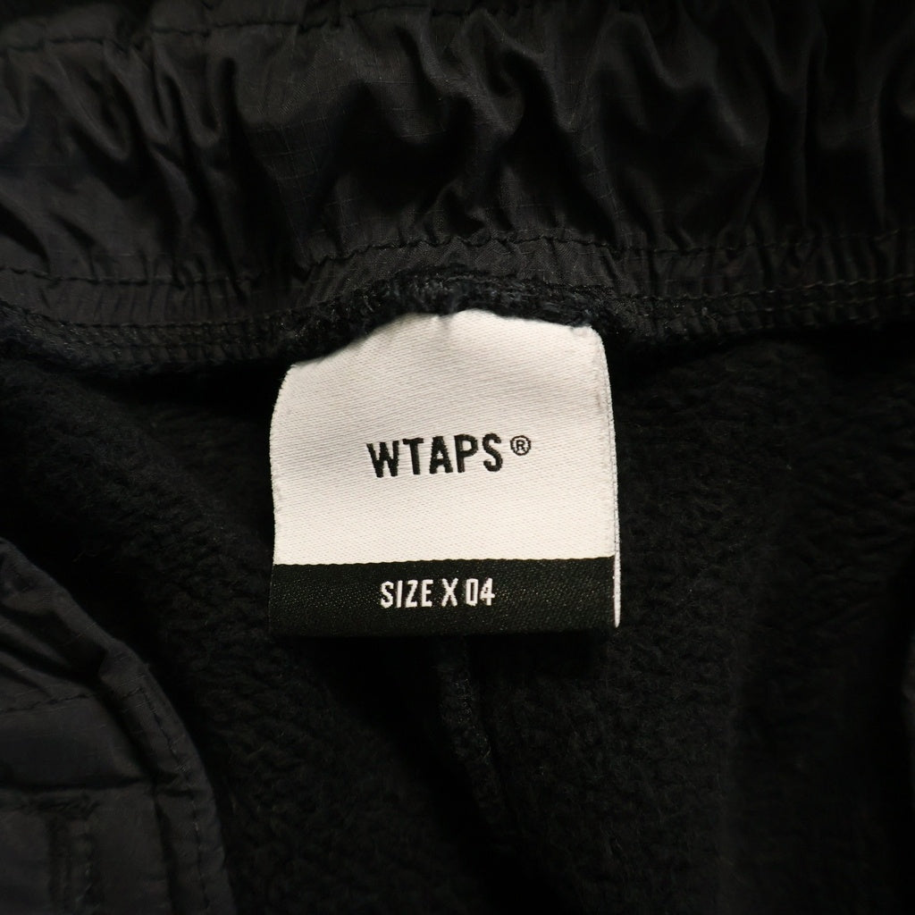 WTAPS(ダブルタップス) 24AW MORPH/TROUSERS/COTTON 裏起毛 6ポケット スウェット カーゴ パンツ ブラック 242ATDT-CSM27