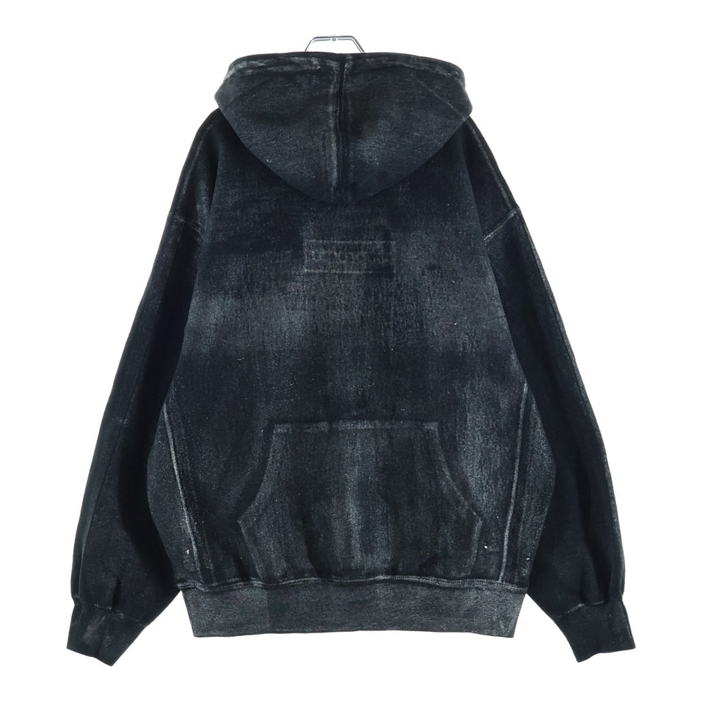SUPREME(シュプリーム) 24SS ×MM6 Maison Margiela Foil Box Logo Hooded Sweatshirt エムエムシックス メゾンマルジェラ フォイル ボックスロゴパーカー ブラック
