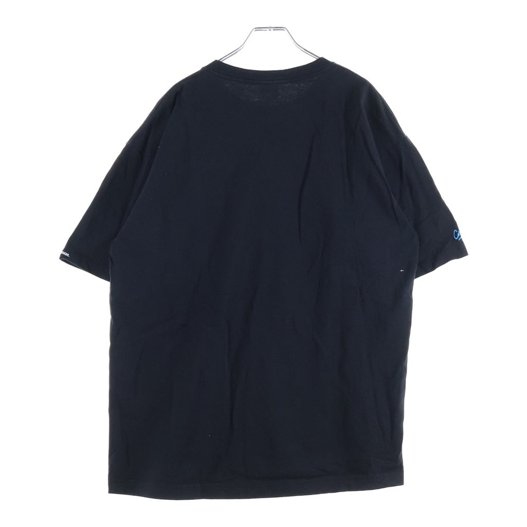 STUSSY(ステューシー) 90S VINTAGE ヴィンテージ マイクデザイン クルーネック 半袖Tシャツ カットソー ブラック