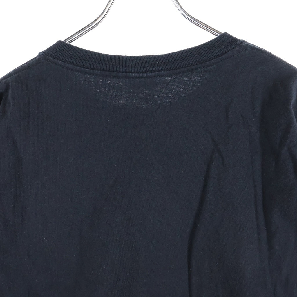 STUSSY(ステューシー) 90S VINTAGE ヴィンテージ マイクデザイン クルーネック 半袖Tシャツ カットソー ブラック
